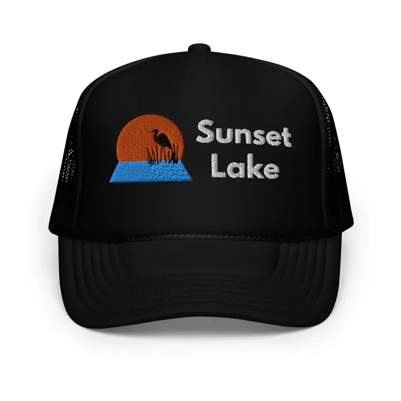 Dark Foam Trucker Hat w/Embroidered Logo