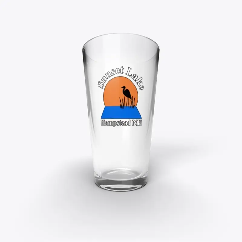 Sunset Lake Pint Glass